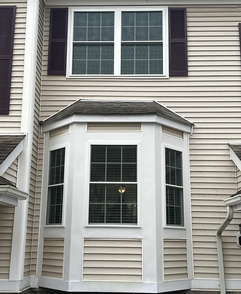 Custom aluminum work done around the window