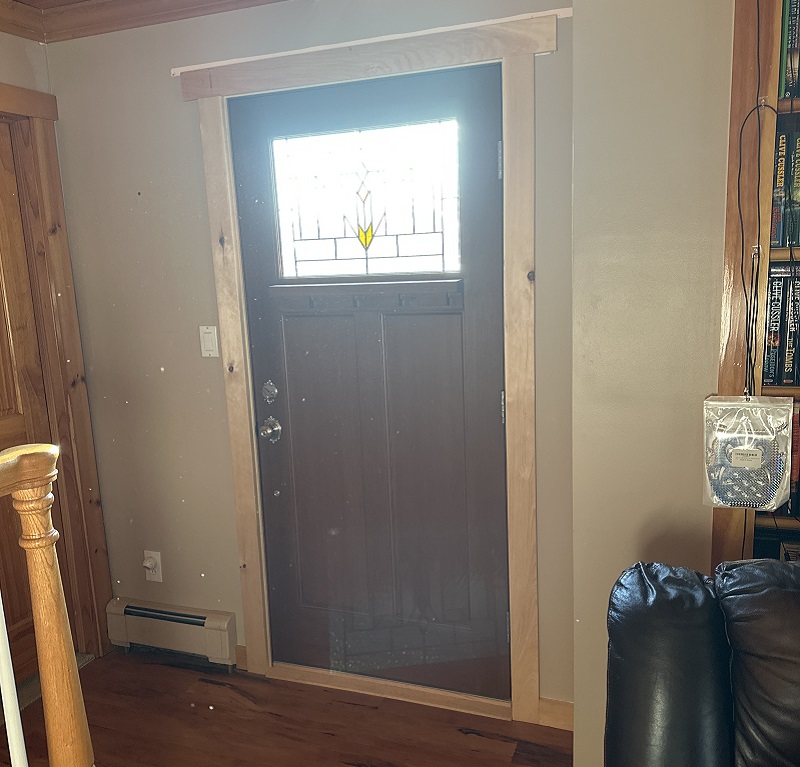 New Therma Tru fiberglass front door