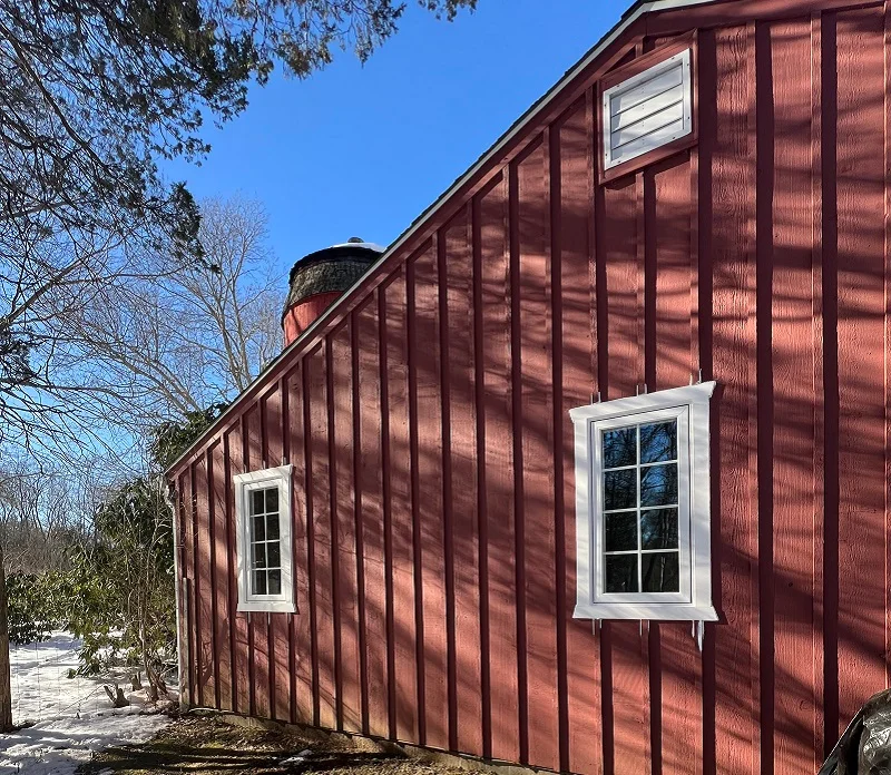 PVC trim around the exterior of these windows