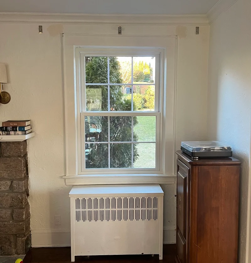Harvey Tribute double hung with grids between glass