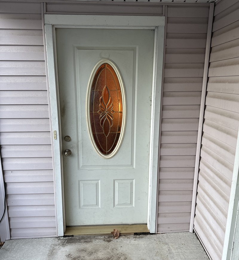 Steel entry door to be replaced