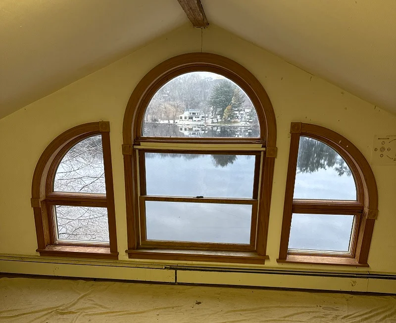 These speciality shaped windows are leaking