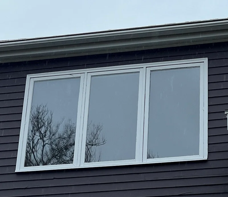Triple casement window in a Norwalk, CT condo to be replaced