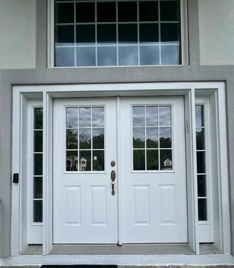 Wood front door needing replacement in Pleasantville, NY
