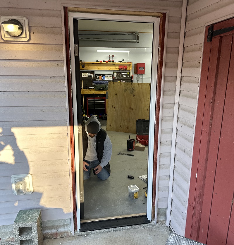Fiberglass door installation Brookfield CT