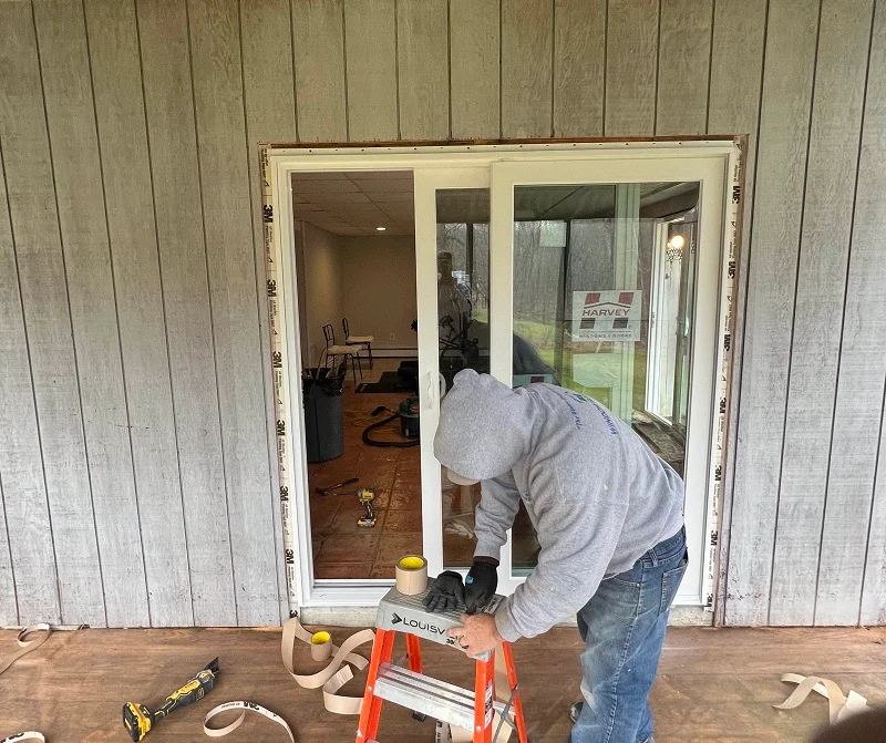 Patio door properly flashed