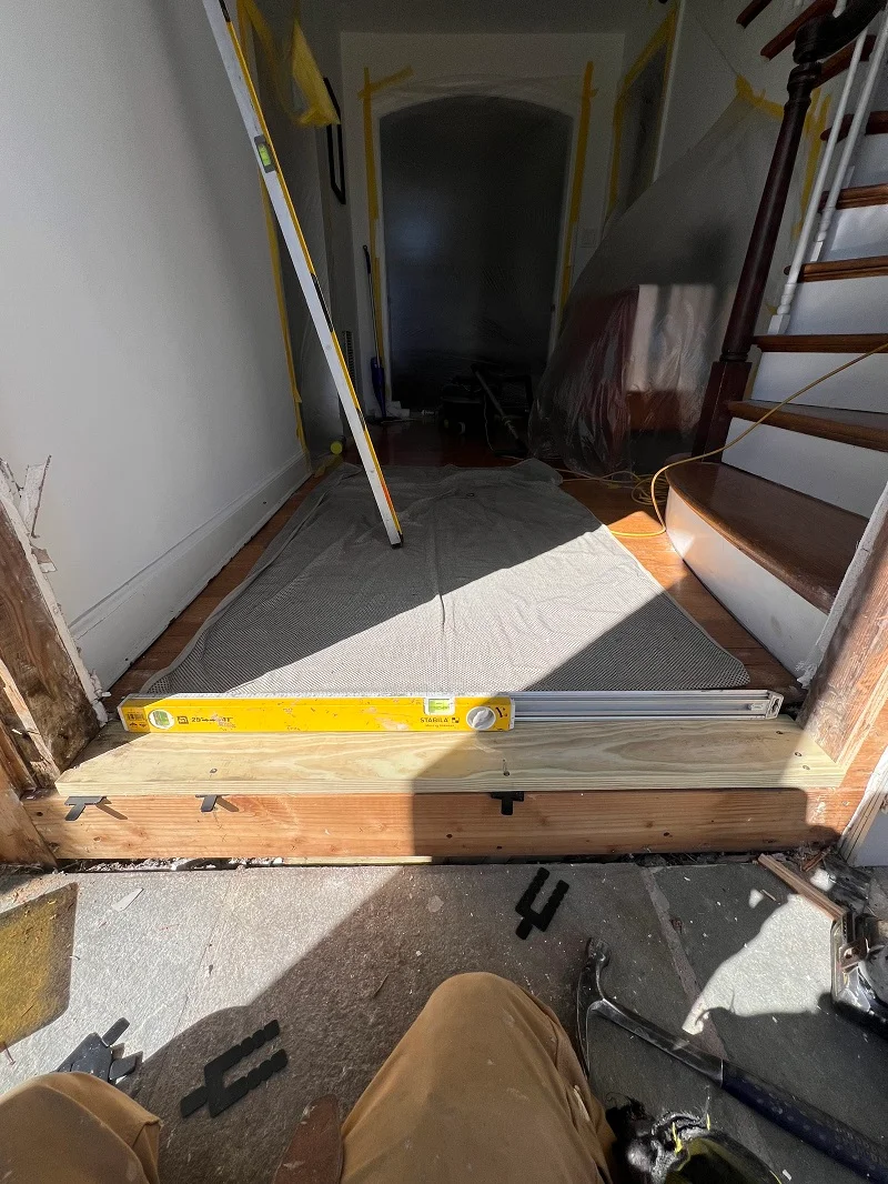 Ensuring this entry door is installed level