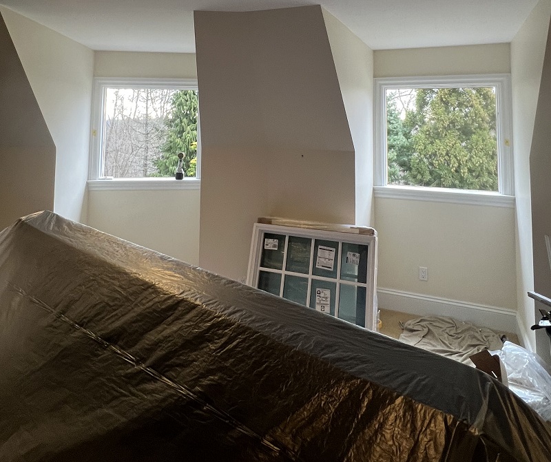 Old windows removed and ready for new windows to be installed