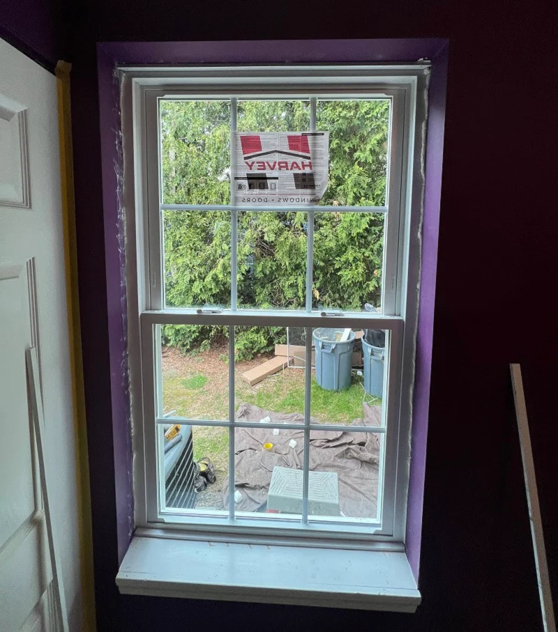 Window Solutions Plus readying this window installation in Danbury, CT