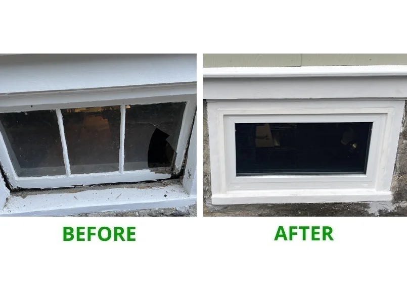 Well sealed and insulated basement windows