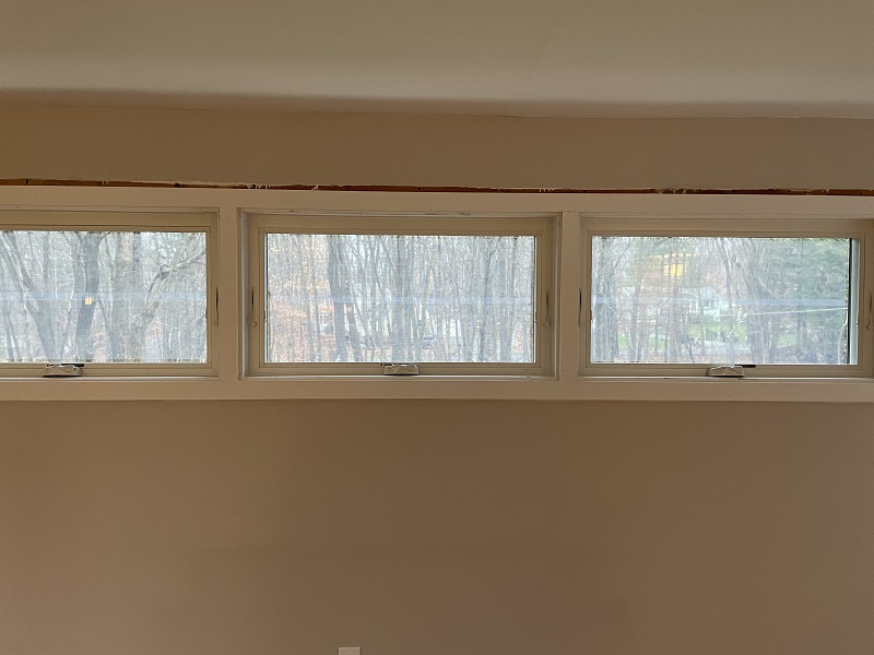 Interior trim was removed and replaced 