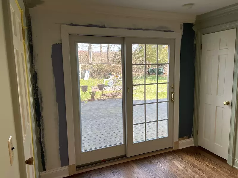 Andersen 400 Series Patio Door & Harvey Tribute Window Installation in Ridgefield,CT