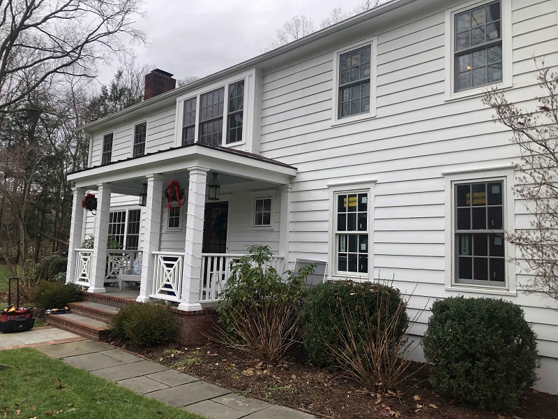 Marvin window replacement in New Canaan. 