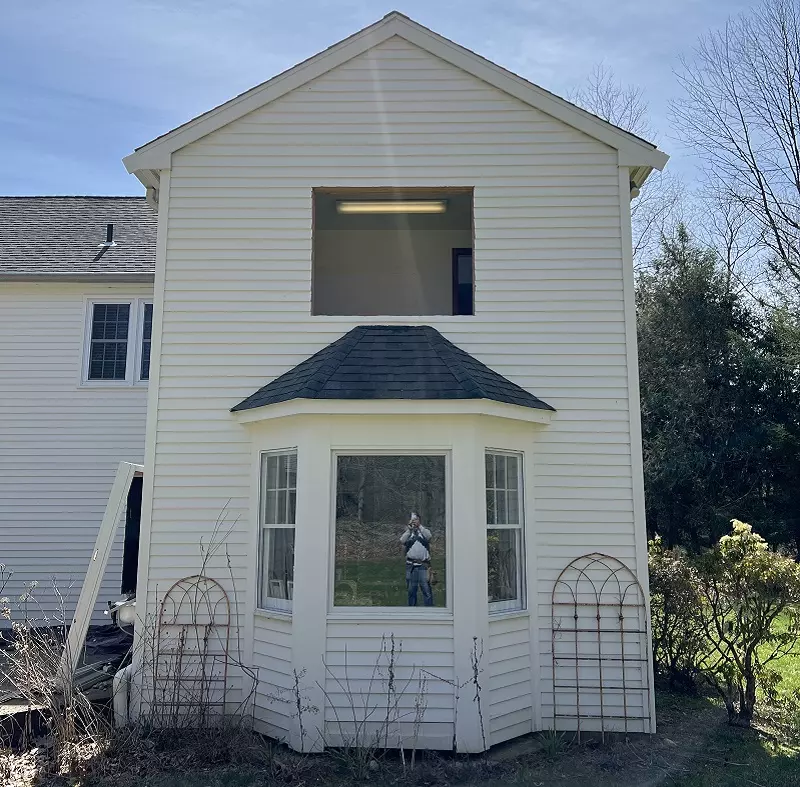 Adding a new double hung to a gable wall