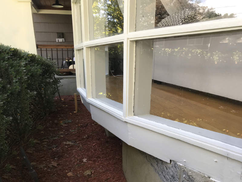 This window allowed the cold air to pour in 