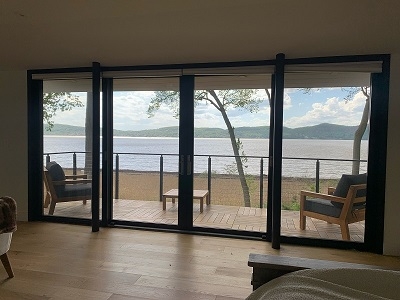 Pella Reserve Contemporary Quad Sliding Door Replacement Project
