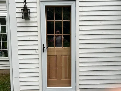 Simpson wood door installation master carpentry 26 Hidden Lake Ridge Rd Wilton CT 06897