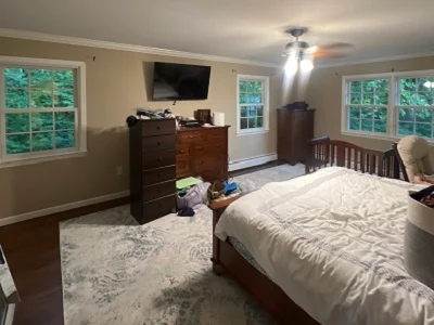 Andersen Woodwright window replacement FIBREX exterior 27 Miller Rd Darien CT 06820