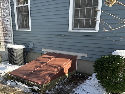 Therma Tru & Bilco door installation at 43 Jefferson Dr Ridgefield CT
