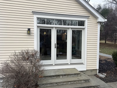 Andersen 400 Series Frenchwood Patio Door Replacement in Ridgefield, CT